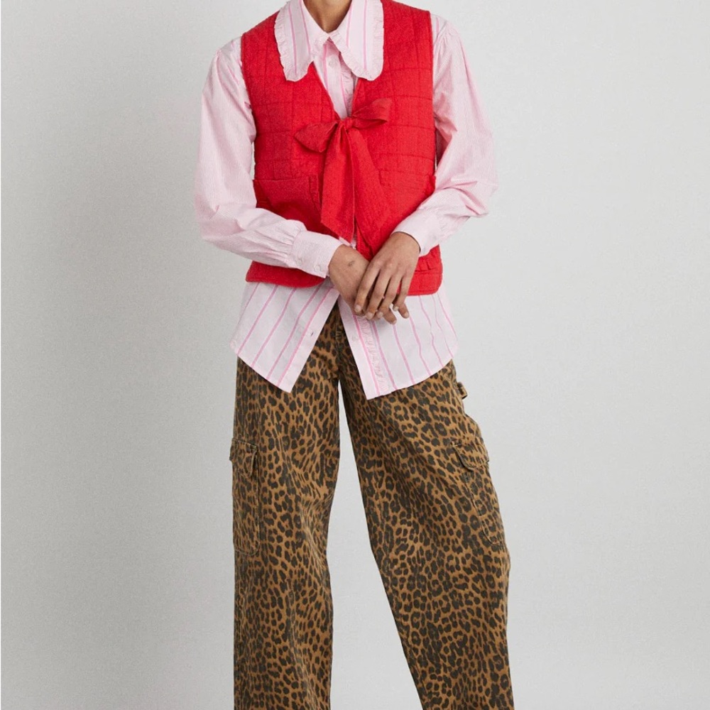 NWT Damson Madder Dion Jean Leopard Cargo Size UK 8 (US4)
